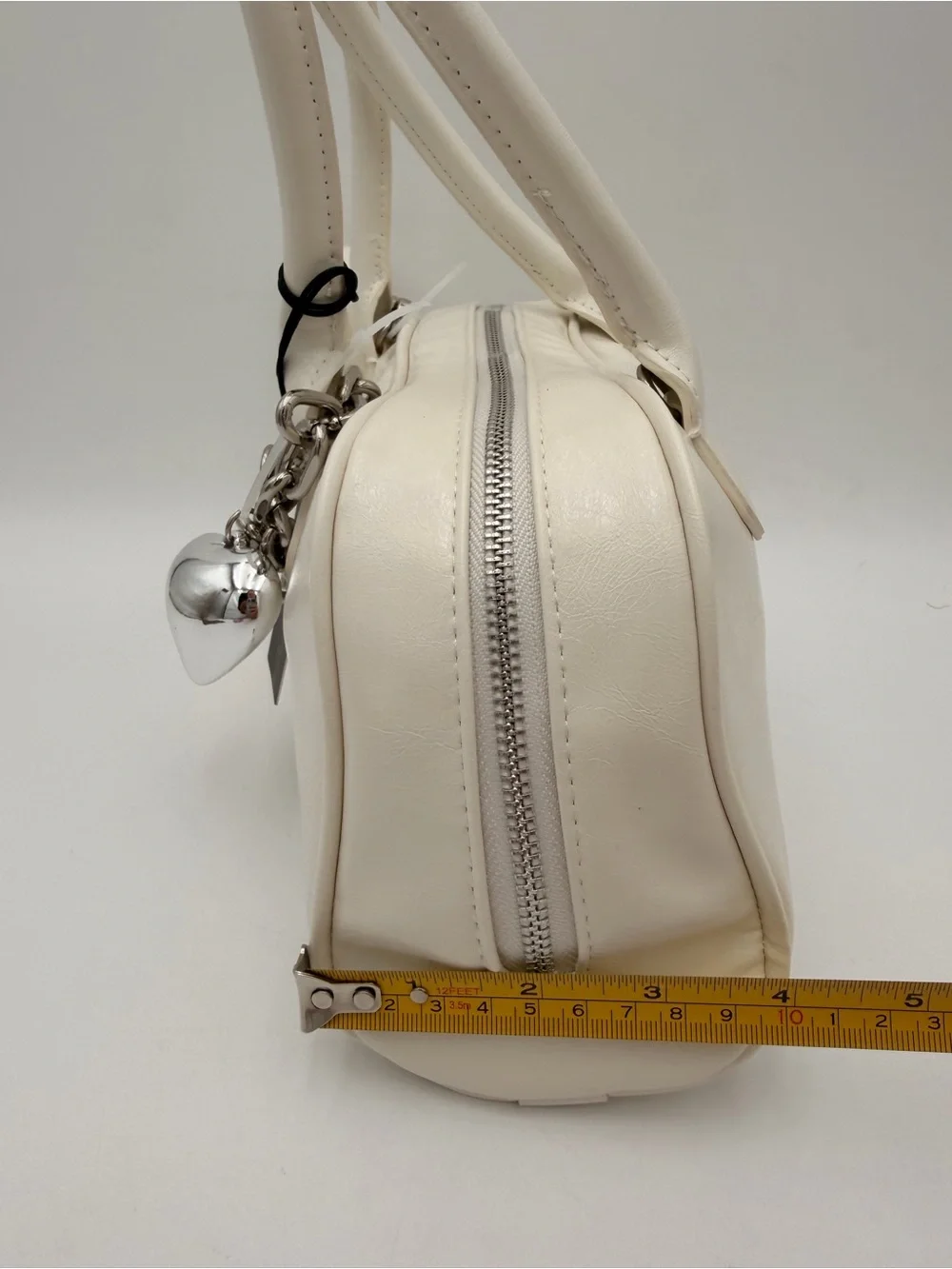 Madden NYC Women’s East West Bowler Bag White